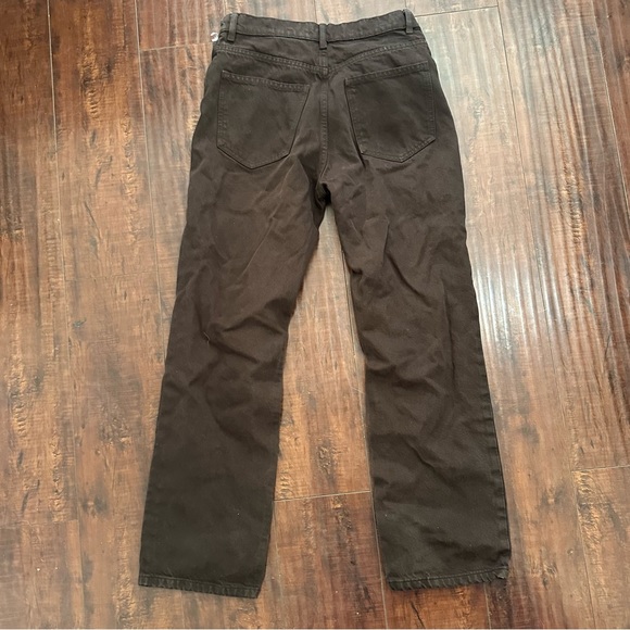 Zara Denim Brown Jeans Pants US size 4 - Picture 4 of 5
